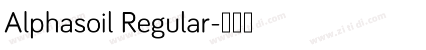 Alphasoil Regular字体转换